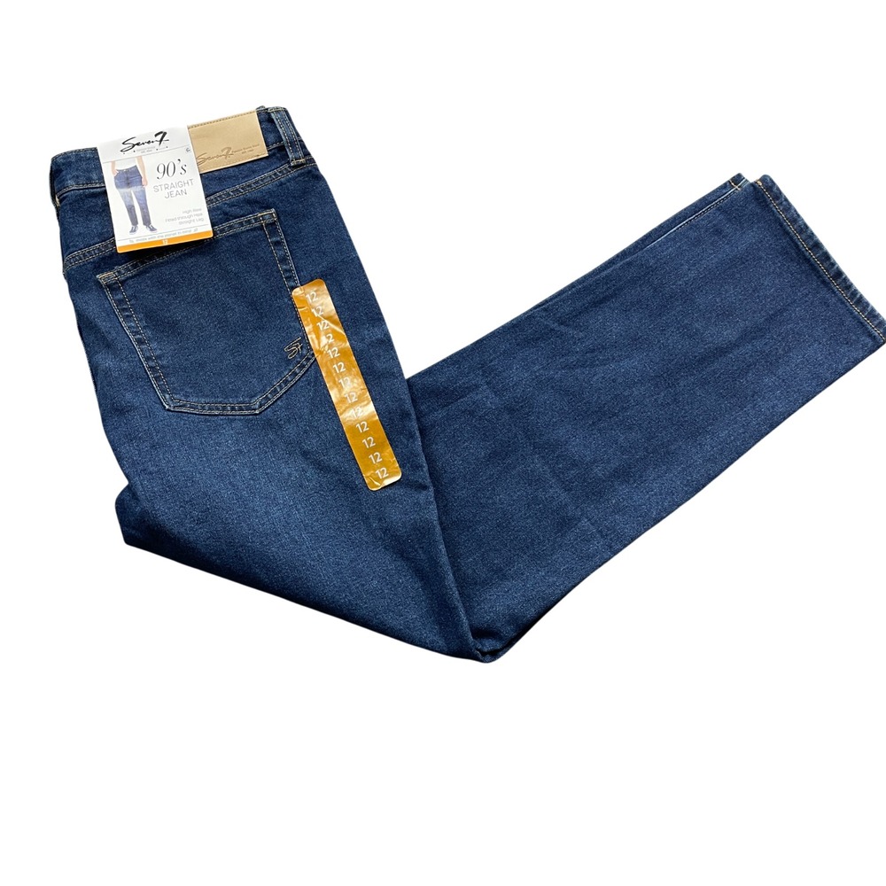 Seven 12 Straight Leg 90's Jeans New with Tags Cotton Blend